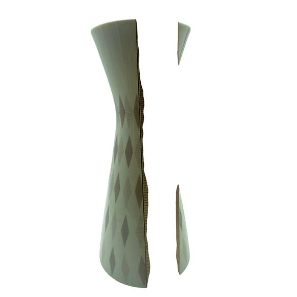 VTG Royal Bavaria Porzellan KM Germany Mid Century Hourglass Vase Graphic design - Picture 5 of 9